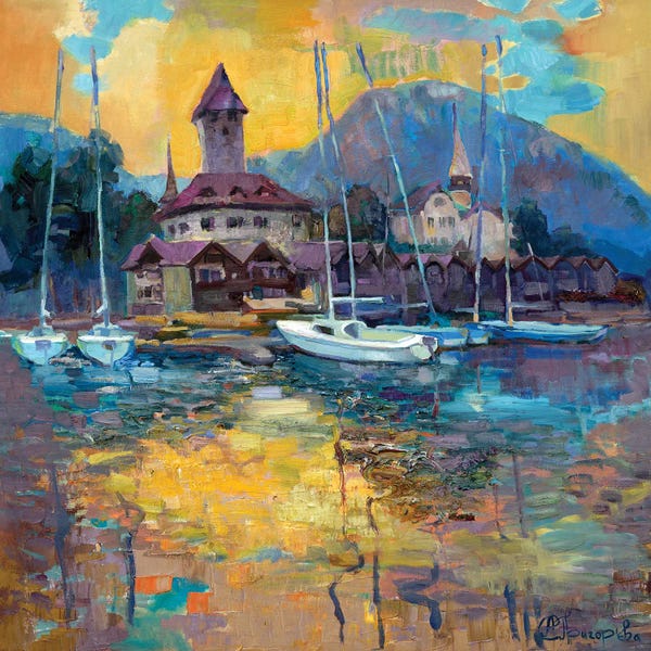 Switzerland: Spiez Evening by Anastasiia Grygorieva