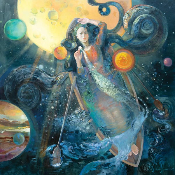 Psychedelic Dreamscapes: Along The Milky Way by Anastasiia Grygorieva