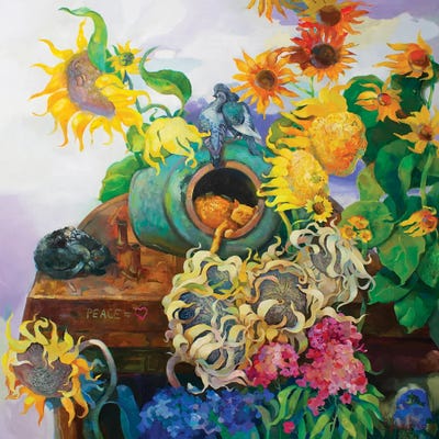 Peace This Is Love by Anastasiia Grygorieva canvas print