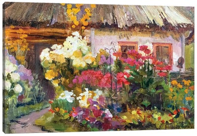 Ukranian Hut Canvas Art Print - Anastasiia Grygorieva
