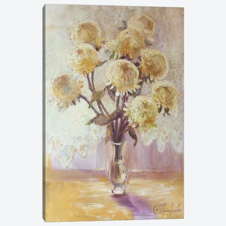9 Chrysanthemums Canvas Print #AGG16} by Anastasiia Grygorieva Canvas Print