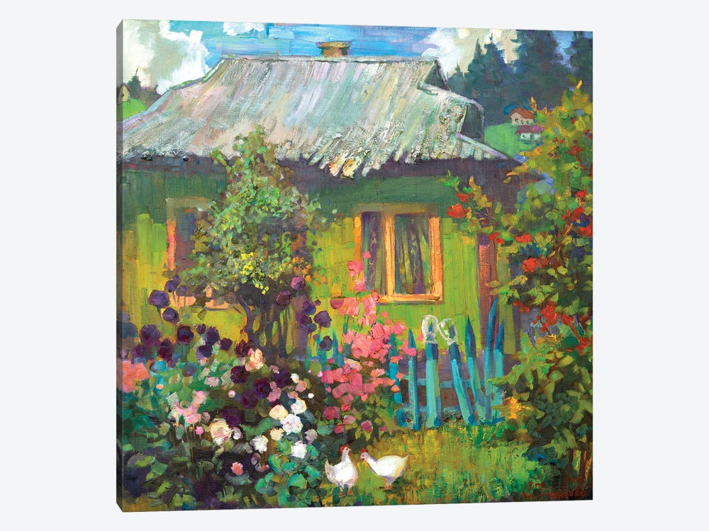Green Hut In Ukraine by Anastasiia Grygorieva 1-piece Canvas Print