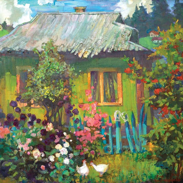 Cozy Cottage: Green Hut In Ukraine by Anastasiia Grygorieva