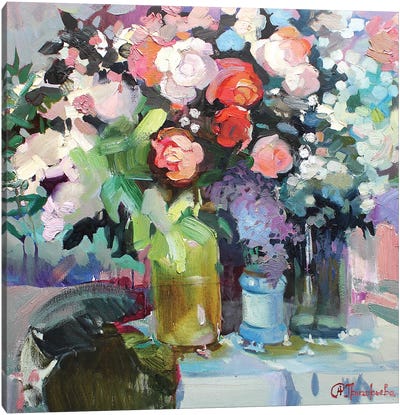 Spring Bouquet Canvas Art Print - Anastasiia Grygorieva