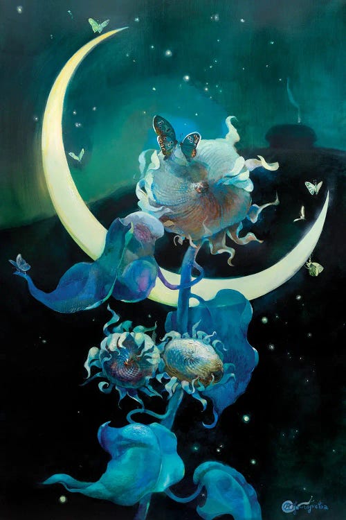 Ukranian Night. Flight Of Soul. by Anastasiia Grygorieva wall art