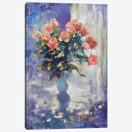 Roses In April Canvas Print #AGG22} by Anastasiia Grygorieva Art Print
