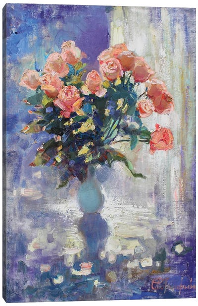 Roses In April Canvas Art Print - Anastasiia Grygorieva