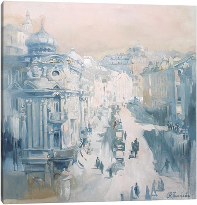 Paris In Kyiv Canvas Art Print - Anastasiia Grygorieva