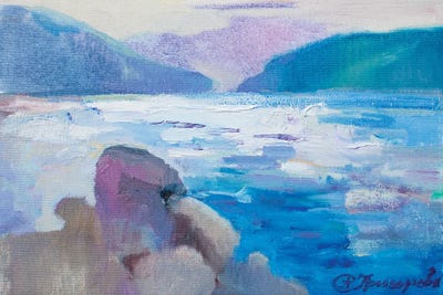 Coast In Montenegro by Anastasiia Grygorieva art print