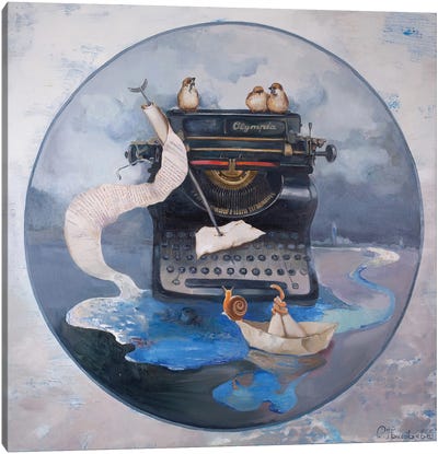 Offical Letter Canvas Art Print - Anastasiia Grygorieva