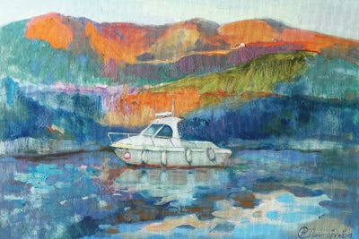 To The Pier by Anastasiia Grygorieva canvas print