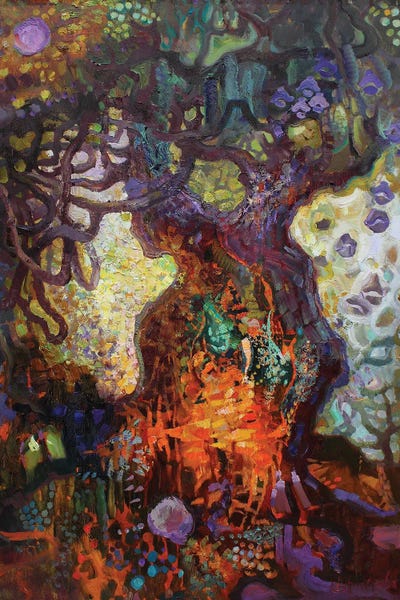 Alconost And Sirin II by Anastasiia Grygorieva art print