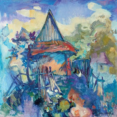 Chicken Settlement by Anastasiia Grygorieva canvas print