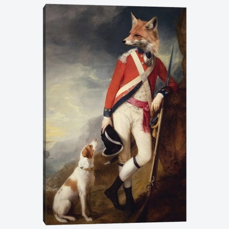 Lord Jasper And Duke Canvas Print #AGH18} by Ark & Ghosts Canvas Print