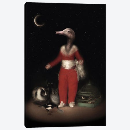 The Naughty Little Duck Canvas Print #AGH25} by Ark & Ghosts Canvas Print