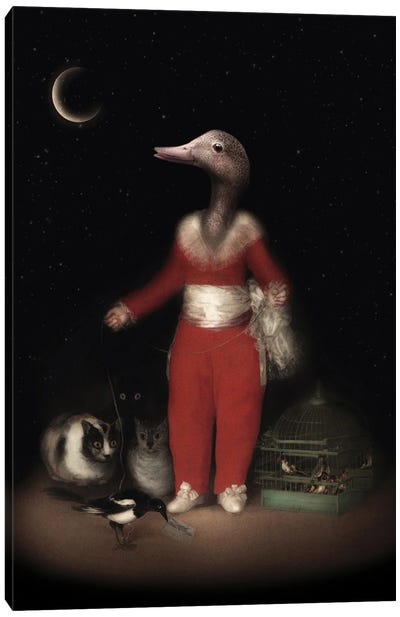 The Naughty Little Duck Canvas Art Print - Ark & Ghosts