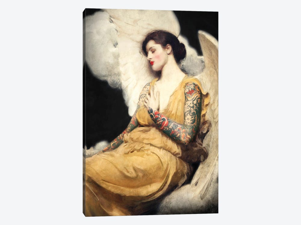 Inked Angel by Ark & Ghosts 1-piece Canvas Art