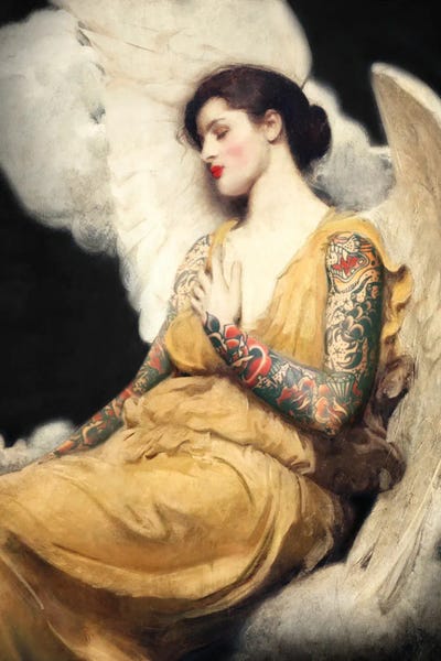 Goth Art: Inked Angel by Ark & Ghosts