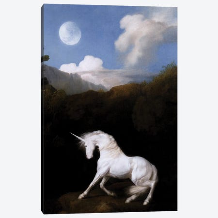 Unicorn Canvas Print #AGH9} by Ark & Ghosts Canvas Art Print