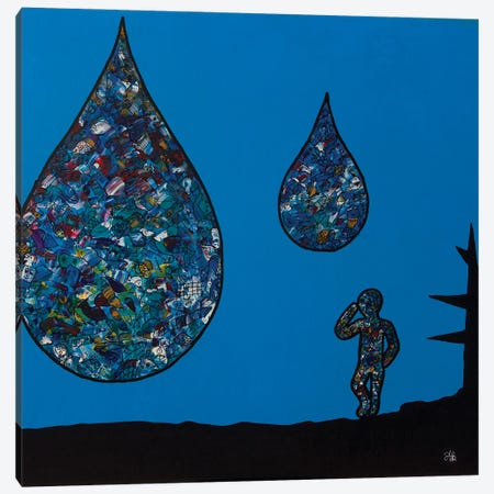 Tears Of The Sea Canvas Print #AGK39} by Amogh Katyayan Canvas Art