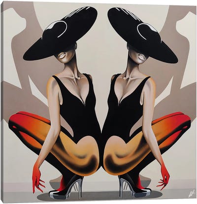 Black Butterfly Canvas Art Print - Alain Magallon