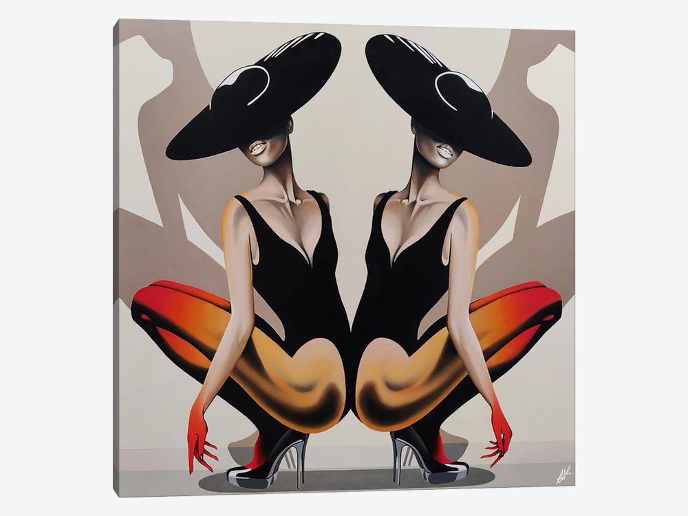 Black Butterfly by Alain Magallon 1-piece Canvas Wall Art