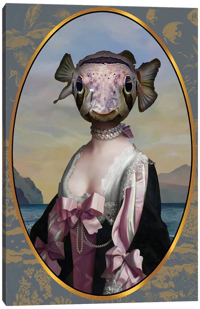 Lady Fish Canvas Art Print - Alain Magallon