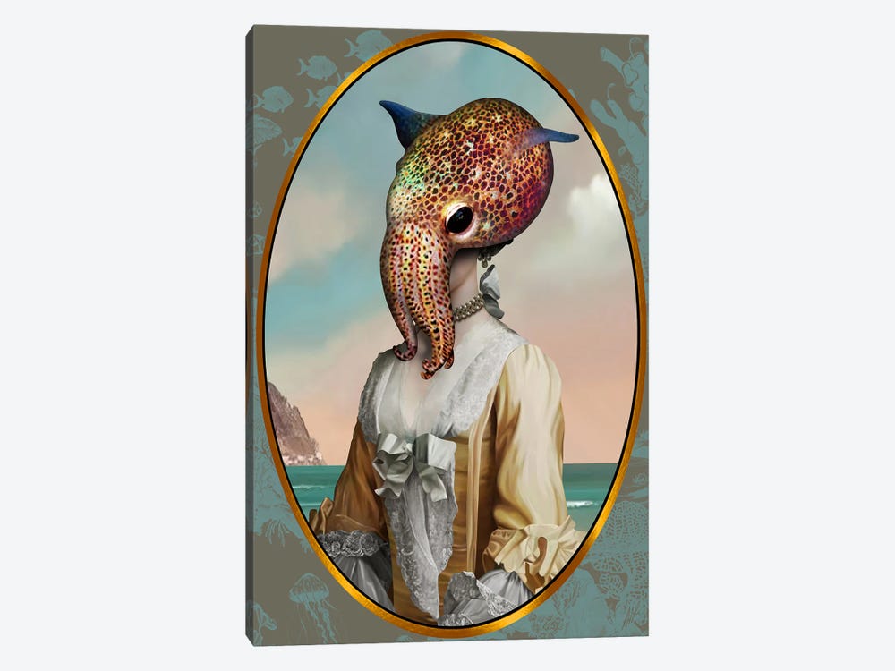 Miss Squid by Alain Magallon 1-piece Art Print
