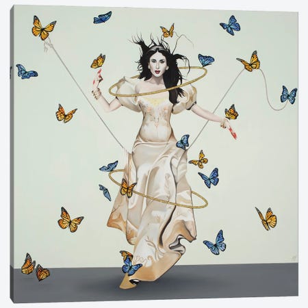 Kareena Kapoor Canvas Print #AGL90} by Alain Magallon Art Print
