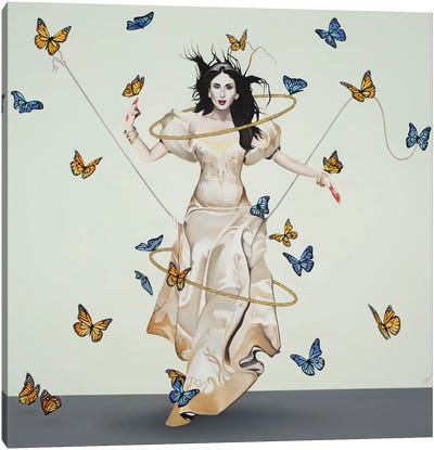 Kareena Kapoor Canvas Art Print - Monarch Butterflies