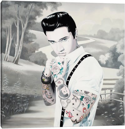 Emerald City Road Canvas Art Print - Elvis Presley