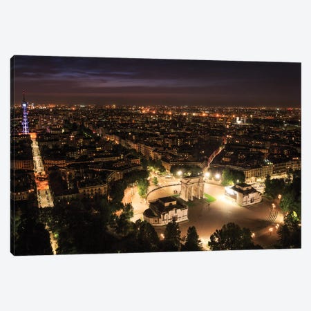 Milan From Above Canvas Print #AGN28} by Andrea Dall'Agnola Canvas Art