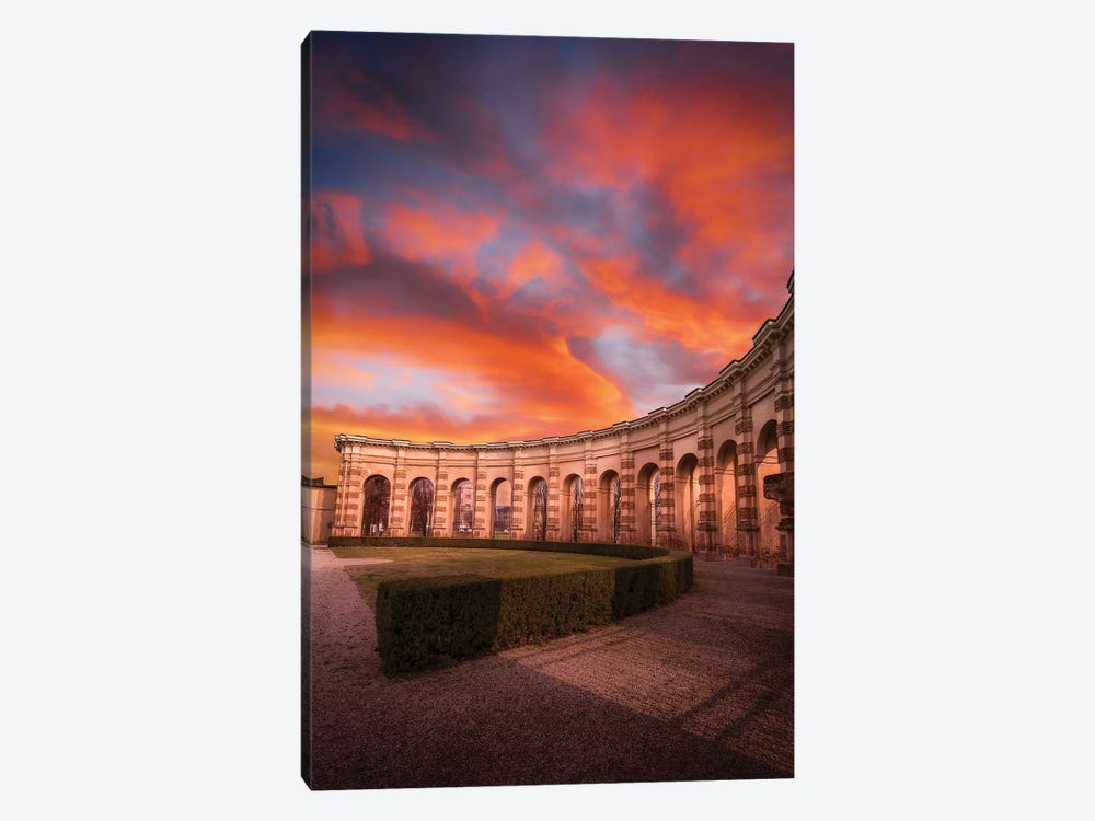 Sunset At Palazzo Te by Andrea Dall'Agnola 1-piece Canvas Art
