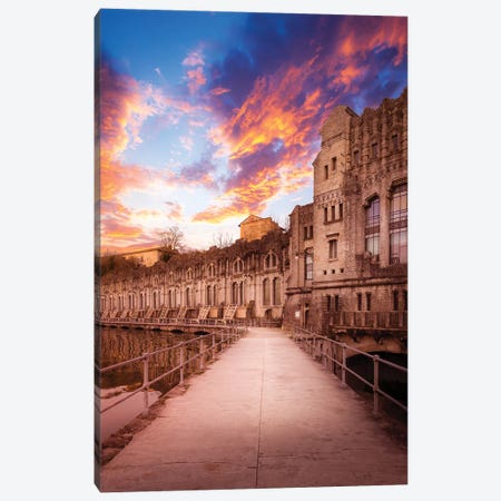 Sunset At The Power Plant Canvas Print #AGN42} by Andrea Dall'Agnola Canvas Artwork