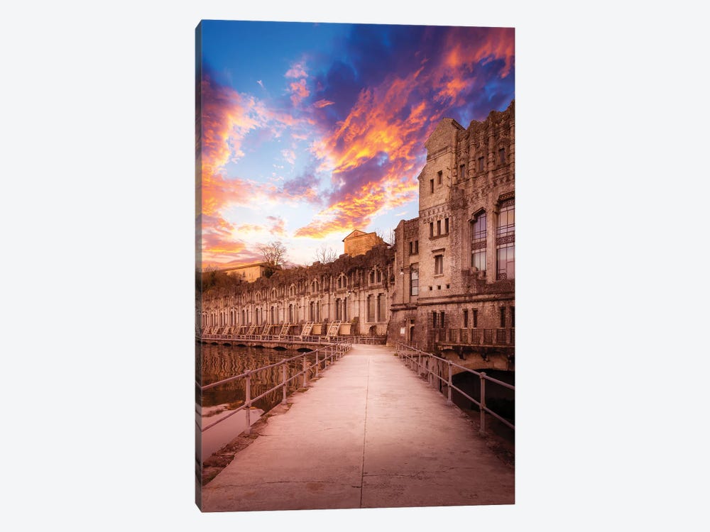 Sunset At The Power Plant by Andrea Dall'Agnola 1-piece Canvas Art Print