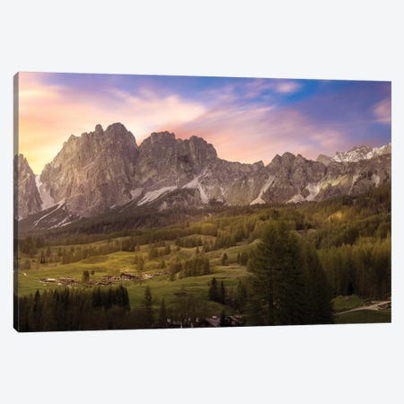 Sunset From Cortina Canvas Print #AGN43} by Andrea Dall'Agnola Canvas Artwork
