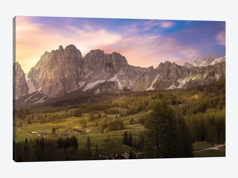 Sunset From Cortina by Andrea Dall'Agnola 1-piece Canvas Artwork