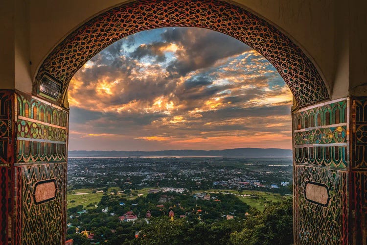 Myanmar Temple Sunset I