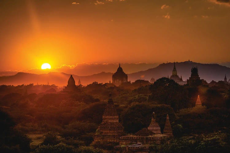 Myanmar Temple Sunset III