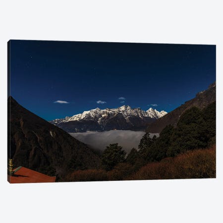 Nepal Himalayas Hiking Starry Night Canvas Print #AGP124} by Alex G Perez Canvas Print