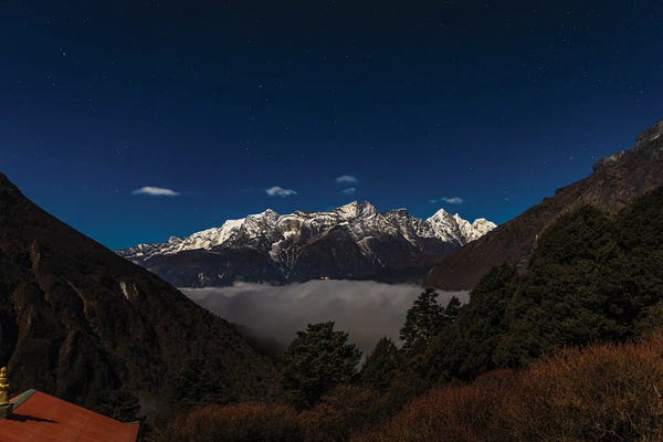 The Himalayas: Nepal Himalayas Hiking Starry Night by Alex G Perez