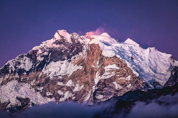 The Himalayas: Nepal Himalayas Mount Everest Blue Hour by Alex G Perez