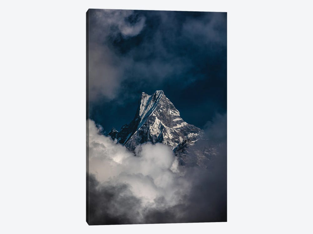 Nepal Himalayas Mount Everest In The Clouds by Alex G Perez 1-piece Canvas Art Print