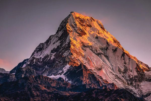 The Himalayas: Nepal Himalayas Mount Everest Sunrise by Alex G Perez