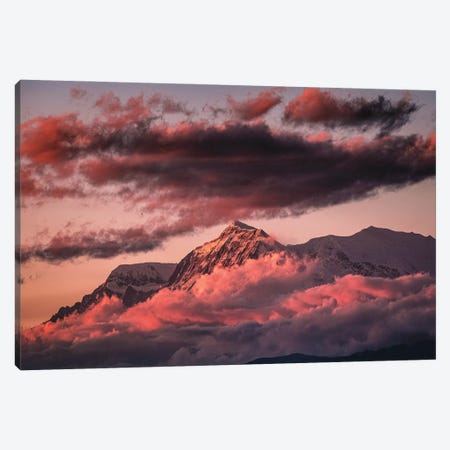 Nepal Himalayas Mount Everest Sunset II Canvas Print #AGP134} by Alex G Perez Canvas Wall Art