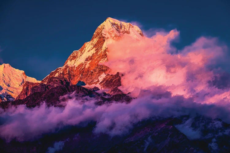 Nepal Himalayas Mount Everest Sunset III