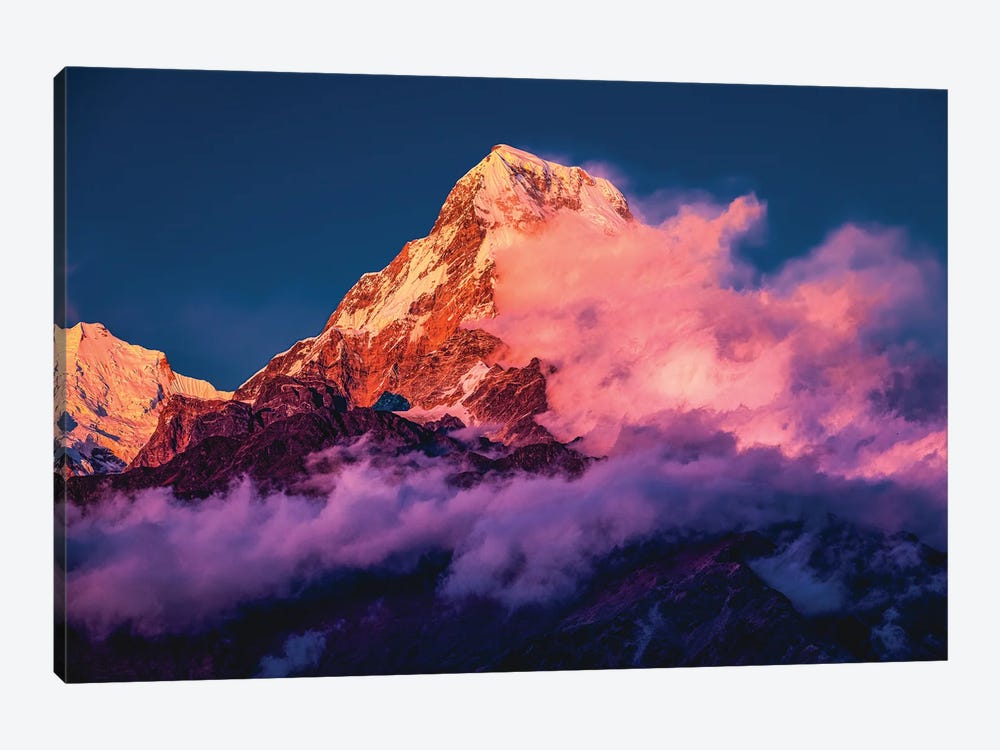 Nepal Himalayas Mount Everest Sunset III by Alex G Perez 1-piece Canvas Art