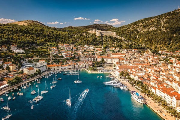 Nautical: Croatia Hvar Harbor by Alex G Perez