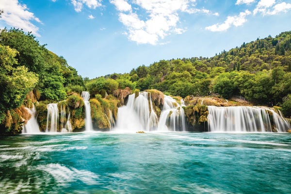 Waterfalls: Croatia Krka Waterfall II by Alex G Perez