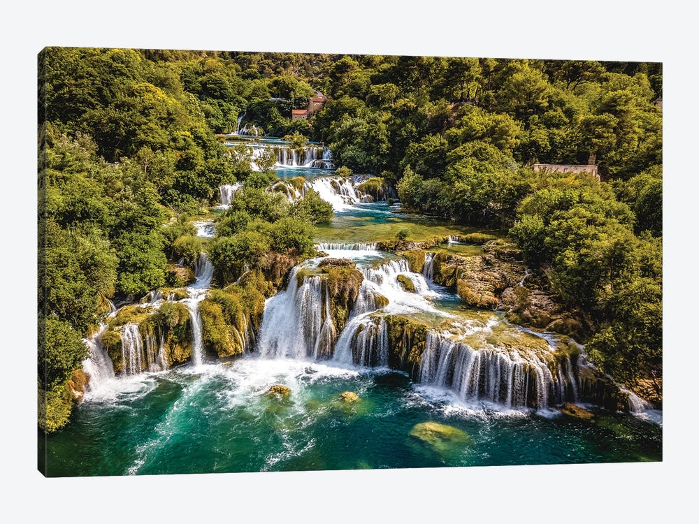 Croatia Krka Waterfall IV by Alex G Perez 1-piece Canvas Art Print